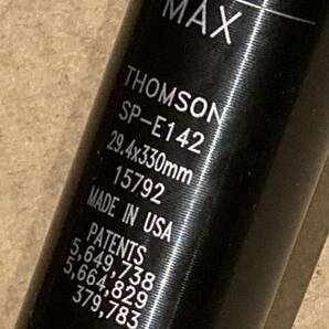 米国製 THOMSON Elite 黒 29.4mm 330mm 送料520円 シートポスト DE ROSA CORUM トムソン エリート 未カット 希少サイズ デローザ コルムの画像6