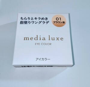 【新品未開封】メディアリュクス アイカラー（01ブラウン系）【media luxe】定価935円【カネボウ】