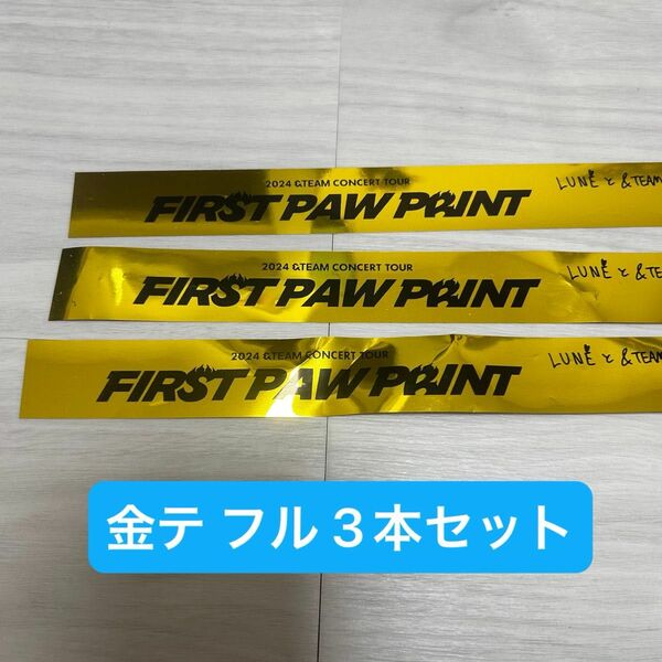 &TEAM FIRST PAW PRINT 金テープ 3本 セット