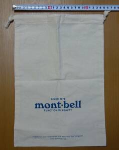 モンベル mont-bell コットン巾着袋 未使用