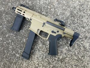 1円スタート S&T EMG SCW-9 4inch G3 電動ガン（電子トリガーシステム搭載） TAN フルメタル UDP SCW PCC M4 SMG