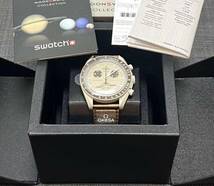 オメガ 新品 スウォッチ サターン サタン Swatch Omega Moonswatch Mission to Saturn 土星 ムーンスウォッチミッショサターンントゥ _画像4