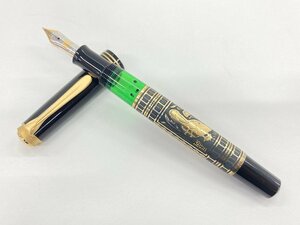 Pelikan ペリカン 万年筆 ペン先18C-750 Ag925 7/BK 36 EH 箱付き【CCAB1032】