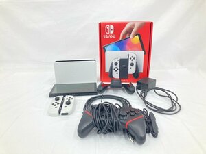 任天堂 ニンテンドースイッチ 本体 有機ELモデル 通電〇 初期化済み/スイッチコントローラー/2点セット【CCAA3001】