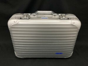 RIMOWA リモワ　アタッシュケース　アルミ　シルバー色　ダイヤル錠2ヶ所あり　約47cm×約37cm×約15cm【CCAH1036】