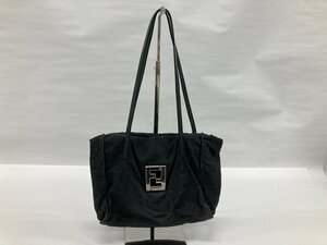 FENDI フェンディ　ショルダーバッグ　ズッカ　06-12 16001 99 1　ブラック【CCAI7027】