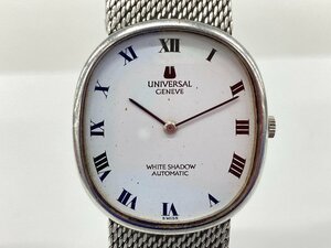 UNIVESAL GENEVE ユニバーサル ジュネーブ　WHITE SHADOW ホワイトシャドウ 腕時計 自動巻き 866104/3041421 稼働【CCAN7076】