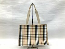 Burberry バーバリー ノバチェック キャンバス トートバッグ【CCAN7030】_画像2