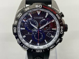 CITIZEN　シチズン　腕時計　E660-R010522　エコドライブ　クロノグラフ　箱付き　稼働品【CCAS9031】