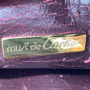 Cartier カルティエ セカンドバッグ マストライン ロゴ型押し 保管袋付き【CCAW7072】の画像7