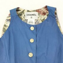 CHANEL シャネル ジャケット・ベスト 水色系 2点セット 表記サイズ34 B5073【CBBC5054】_画像7