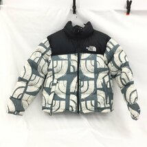 THE NORTHFACE ザノースフェイス ダウンジャケット 黒×白×グレー Mサイズ【CBBC5031】_画像1