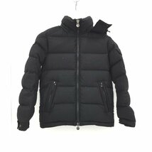 MONCLER モンクレール ダウンジャケット 黒 表記サイズ0 ハンガー付き【CCAN5048】_画像1