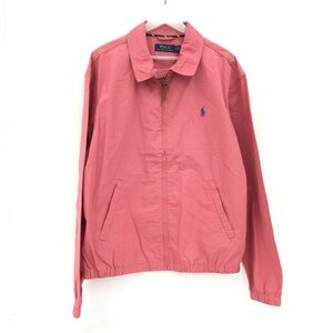 POLO RALPH LAUREN ポロ・ラルフローレン ブルゾン スウィングトップ ピンク メンズ XL【CCAY5057】