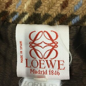 LOEWE ロエベ ウール ツイード レディース ロングコート 表記サイズ：40 【CCBC5004】の画像4