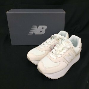 new balance ニューバランス　スニーカー　B WL574ZSO　ホワイト　サイズ24.5cm　タグ付き　箱入り【CCBB5019】