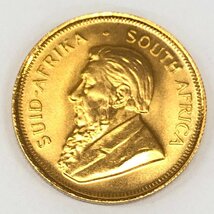 K22　南アフリカ共和国　クルーガーランド金貨　1/4oz　1985　総重量8.4g【CBAM0019】_画像2