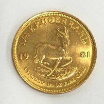 K22　金貨幣　南アフリカ　クルーガーランド金貨　1/4オンス　重量8.4g【CBAK4036】_画像2