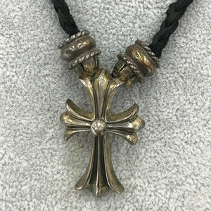 CHROME HEARTS クロムハーツ ネックレス 十字架トップ 47.9g 箱付き【CBAH2029】