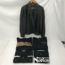 LEATHER ジャケット 革ジャン Norton ノートン 衣類 おまとめ 【CCAA5040】_画像1