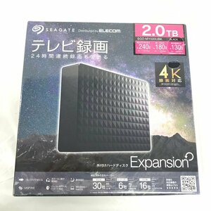 ELECOM エレコム SEAGATE 外付けハードディスク Expansion 2.0TB 未開封 【CBBC8017】