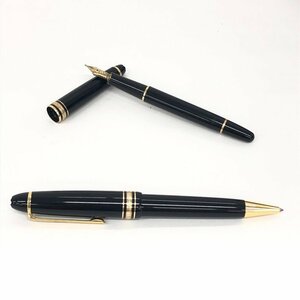 MONTBLANC モンブラン ボールペン/万年筆 セット ペン先14K 箱付き【CCAD1031】