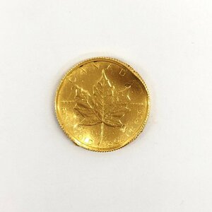 K24IG　カナダ　メイプルリーフ金貨　1/10oz　1985　総重量3.1g【CCAD6076】