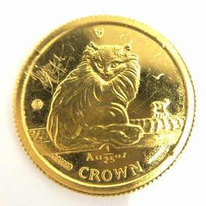 K24　マン島　キャット金貨　1/25oz　1995　総重量1.3g【CCAC2003】