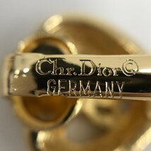 Christian Dior ディオール ハート ラインストーン イヤリング 箱付き【CCAF3073】_画像6