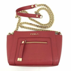 FURLA フルラ ショルダーバッグ 赤 210807【CCAI3003】