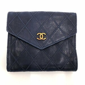 CHANEL　シャネル　ビコローレ　二つ折り財布 3366991　箱付き【CCAJ3078】