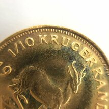K22 南アフリカ クルーガーランド金貨 1/10oz 3枚おまとめ 総重量10.2g【CCAI2040】_画像8
