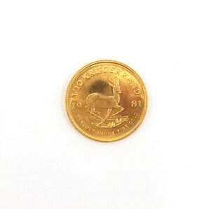 K22 南アフリカ クルーガーランド金貨 1/10oz 総重量3.5g【CCAI2034】の画像1