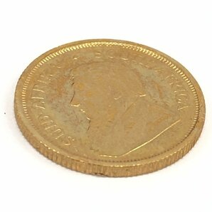 K21.6 南アフリカ クルーガーランド金貨 1/10oz 総重量3.4ｇ【CCAI6044】の画像3