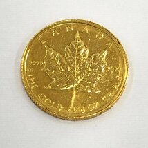 K24IG　カナダ　メイプルリーフ金貨　1/10oz　1985　総重量3.1g【CBAG6070】_画像1