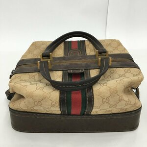 GUCCI グッチ オールドグッチ シェリーライン ハンドバッグ ボストンバッグ【CCAL3044】