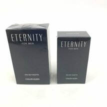 未開封 CalvinKlein カルバンクライン ETERNITY エタニティ フォーメン オードトワレ 香水 100ml/50ml ２点セット【CCAM5020】_画像1