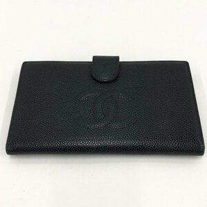 CHANEL シャネル キャビア ココマーク 二つ折り 長財布 6618751【CCAN2046】