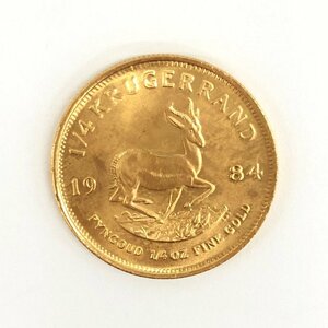 K22 南アフリカ クルーガーランド金貨 1/4oz 総重量8.4ｇ【CCAN6034】