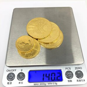 K24IG ウィーン金貨 メープル金貨 5点 おまとめ 総重量140.2ｇ【CCAN6072】の画像10