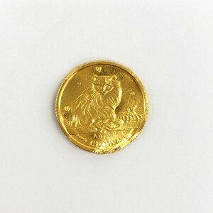K24IG マン島 キャットコイン Au.1/25oz 金貨 総重量1.3ｇ 【CCAN6048】