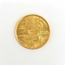 K22 アメリカ リバティ イーグル金貨 1/10oz 総重量3.3ｇ【CCAN6044】_画像2