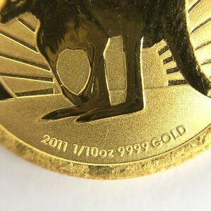 K24IG オーストラリア カンガルー金貨 1/10oz 4点 おまとめ 総重量12.4ｇ【CCAN6061】の画像6