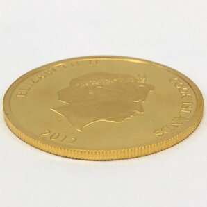 K24 純金 クック島金貨 辰年 100ドル 15.5g【CCAN1023】の画像3