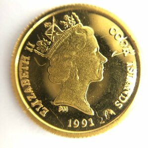 K24 クック諸島 コアラ 25ドル金貨 1/20oz 総重量1.3g【CCAL7058】の画像2