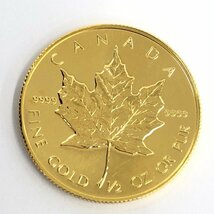 K24　金貨幣　カナダ　メイプルリーフ金貨　20ドル　3点おまとめ　総重量46.5g【CBAP3046】_画像4