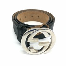 GUCCI グッチ シマ ベルト 114984・525040・90・36【CCAP7086】_画像1