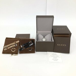 GUCCI グッチ ユープレイ 129.5 チャーム・替えベルト・替えベゼルあり 箱あり【CCAS3041】