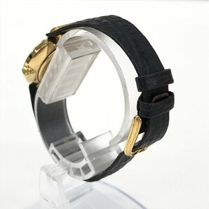 Diorクリスチャンディオール 腕時計 バギラ QZ SS×GP 46 153-3 438836 黒文字盤【CCAT4008】の画像3