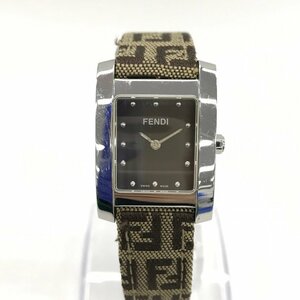 FENDI フェンディ 腕時計 ブラウン系 ズッカ柄 不動品 137 7000L 705【CCAT8065】